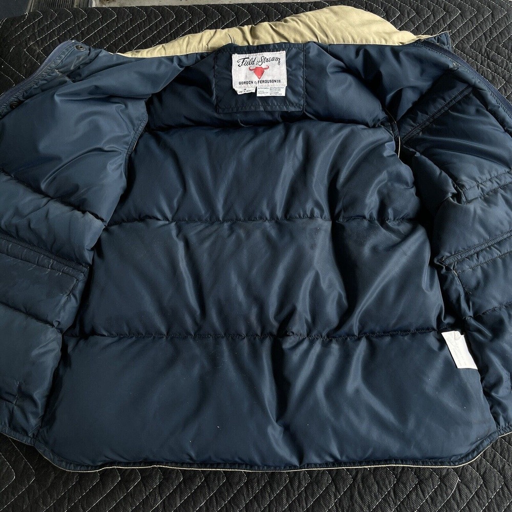 Field & Stream Down Filled Puffer Vest Medium Gordo & Ferguson Feather Down - Picture 3 of 12